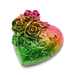 Висмут фигурка отливная "Сердце", 50*48*26мм.