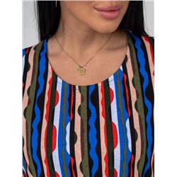 Платье женское Текс-Плюс, цвет синий красный белый