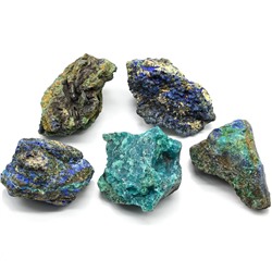 Азурмалахит камень 45*27*20мм, 20-29г