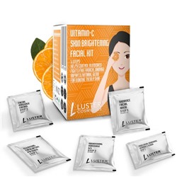 VITAMIN C Skin Brightening Facial Kit, Luster (ВИТАМИН С осветляющий набор для ухода за лицом, Ластер), 1 уп. (45 г.)
