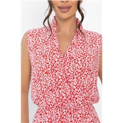 Платье Хьюми (красно-белое) П13935-35М