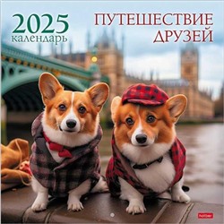 2025 Календарь настенный на скобе ХАТ "Путешествие друзей" 30*30см 6листов 31866