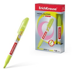 Текстовыделитель Visioline V-11 желтый 56905 ErichKrause