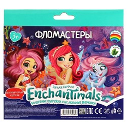 Фломастеры Энчантималс, 18 цветов, круглые