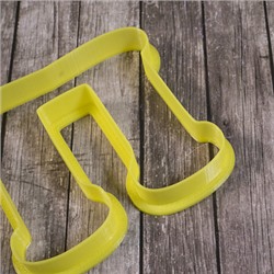 Вырубка для пряника "буква П" пластик, 8 см