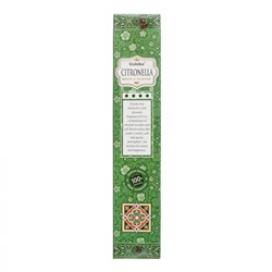 Goloka CITRONELLA Masala Incense (Высококачественные индийские пыльцовые благовония ЦИТРОНЕЛЛА, Голока), 15 г.