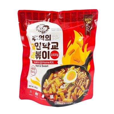 Рапокки остро-сладкие (рамен с токпокки) Hot & Sweet for Pan-frying (пауч) Cook-Tok, Корея, 205 г Акция