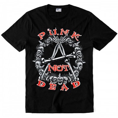 Футболка "Punk not Dead" (черепа)