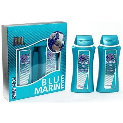 НАБОР муж.  BLUE MARINE COOL (шампунь 250мл + гель д/душа 250мл)