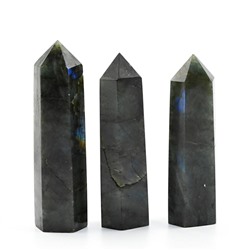 Кристалл из лабрадора "Карандаш" 27*22*100мм, 110-119г