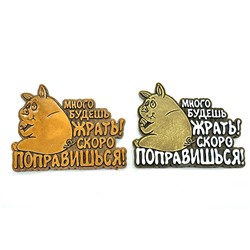Сувенир с магнитом "Свинка" 80*60мм.