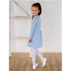 Платье Элла голубое с бабочками