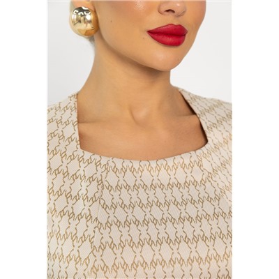 Платье Настроение (бежевое) П13744-19М