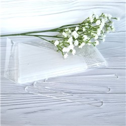 Палочки акриловые для эскимо 11 см, 50 шт (прозрачные)