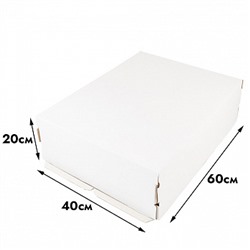 Коробка для торта 60*40*20 см, без окна (самолет)