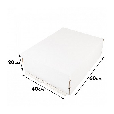 Коробка для торта 60*40*20 см, без окна (самолет)