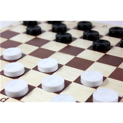 Игра настольная «Шахматы и шашки» пластмассовые (поле 29х29 см)
