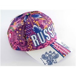 Russia-50 Бейсболка (80% хлопок, 20% полиэстер) размер свободный 57/58