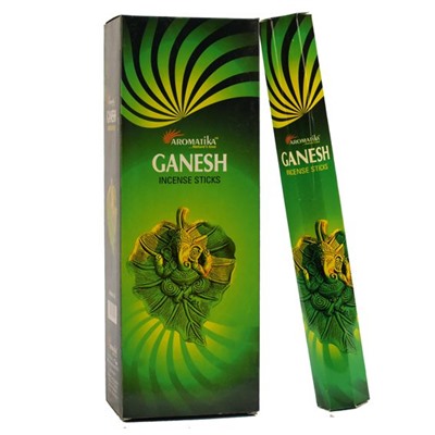 Aromatika GANESH Incense Sticks (ГАНЕШ ароматические палочки, Ароматика), шестигранник, 20 г.