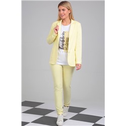 LeNata 31200 желтый, Брюки,  Жакет,  Джемпер
