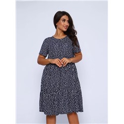 Платье женское Текс-Плюс, цвет синий белый