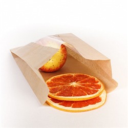 Пакет крафт с окном 280*100*50 мм (V-дно)