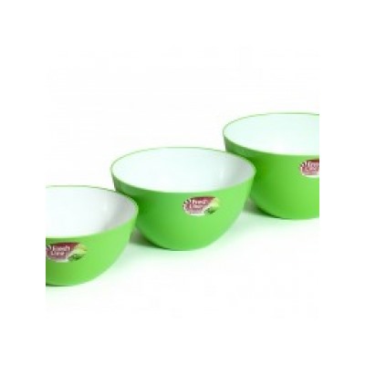 Миска 3л двухцветная Fresh Line d225 зелен МП