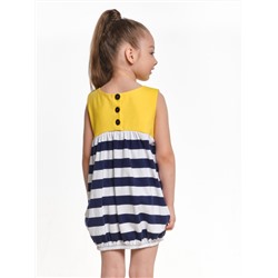 Платье  UD 1583 полос/желт