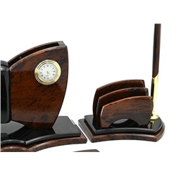 Настольный набор из обсидиана "Кардинал" 505*295*145мм