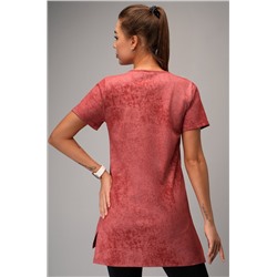 Женская удлиненная футболка с разрезами Happyfox