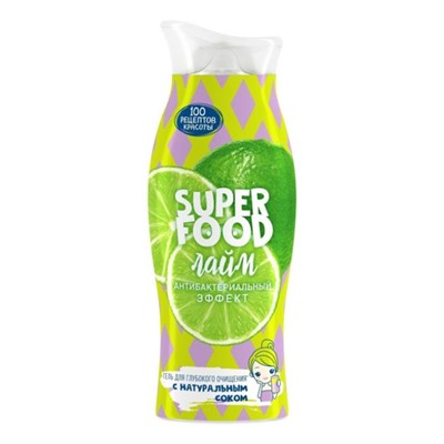СРК Гель  д/умывания глубок.очищ.Антибакт. эффект Super Food (лайм) 100мл