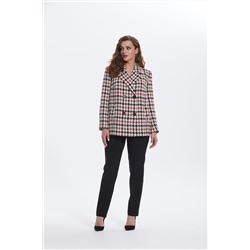 Alani Collection 1770 коричневая_клетка, Брюки,  Жакет