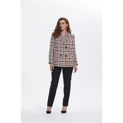 Alani Collection 1770 коричневая_клетка, Брюки,  Жакет