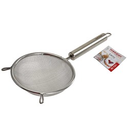Сито (дуршлаг) 12 см нержавеющая сталь WEBBER BE-7361 металлическая ручка
