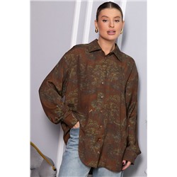 Блуза Тайна очарования (коричневая) Б14433-5М