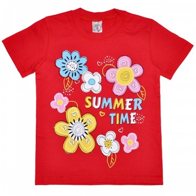 Футболка детская "Summer Time" для девочки