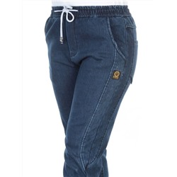 G13A BLUE Джинсы-джоггеры зимние (ткань стрейчевая с начесом) размер W31 - 46-48 российский