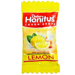 HONITUS Cough Drop, MIX, Dabur (ХАНИТУС (Хонитус) Леденцы от кашля с разными вкусами - Имбирь, Тулси, Лимон, Дабур), 1 шт.