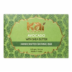 AVOCADO with Shea Butter, Handcrafted Bathing Bar, Kai Essentials (АВОКАДО с маслом ши, мыло ручной работы, Каи Эссеншиалс), 125 г.