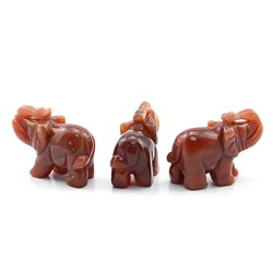 Слоник из сердолика 48*20*35мм