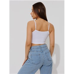 Женский топ на бретелях Lingeamo белый ЛТ-05 (1)