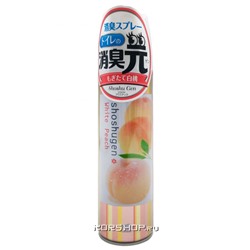 Освежитель воздуха для туалета аэрозоль Персик White Peach Kobayashi, Япония, 280 мл Акция