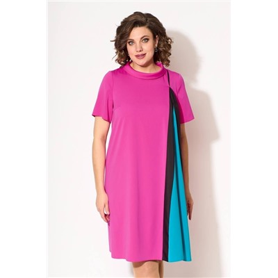 Koketka i K 1029 розовый+бирюза, Платье
