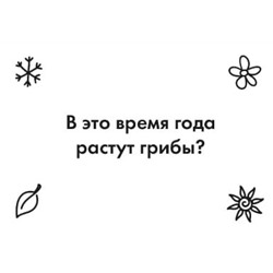 Настольная игра викторина «Времена года»