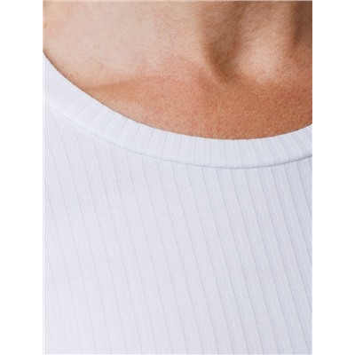 Джемпер из трикотажа в широкий рубчик