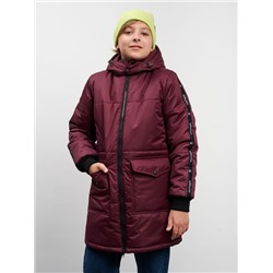 Полупальто мембрана для мальчика бордо