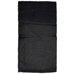 Джутовое Сари ISHITA HOUSE, Indian Jute, цвет ЧЕРНЫЙ С КРАСНОЙ КАЙМОЙ и Золотистой отделкой (Size: Onesize, с отрезом для блузы), 1 шт.