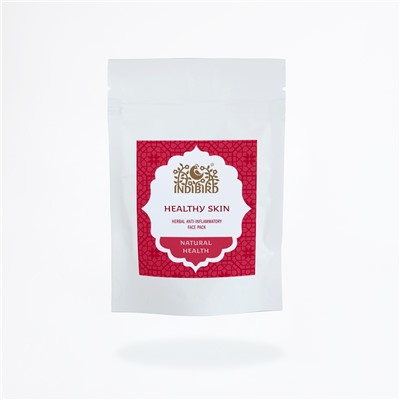 HEALTHY SKIN Herbal Anti-Inflammatory Face Pack, Indibird (ЗДОРОВАЯ КОЖА Травяная маска для лица, Индибёрд), 40 г.
