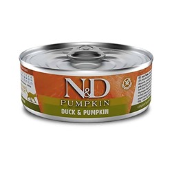 Фармина N&D Cat Pumpkin Консервы утка и тыква, 80г АГ