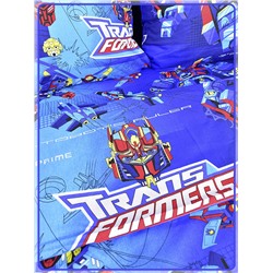 Детское постельное белье бязь Трансформеры вид 2 синий